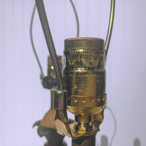 Vtg Pineapple Lamps Coastal Tropical Lamp Pair 3 Way Buffet Table Lightweight - Picture 10 of 17